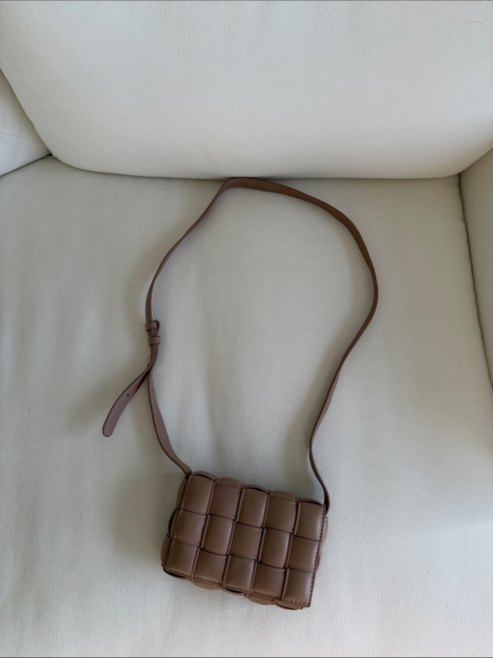 Billini Woven Leather Crossbody Bag in Brown